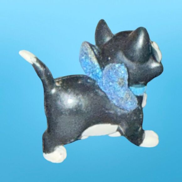 Disney Pinocchio FIGARO CAT Glitter Bow Minnie Bowtoons Bowtique 1.5" A30 - Picture 7 of 8